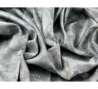 Paisley Weave Jacquard Stoff 9 Silber - Meterware
