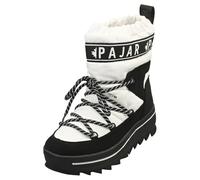 PAJAR Galaxy Winter-Schneestiefel zum Überziehen, wasserdicht, warm, Weiss/opulenter Garten, 37 EU
