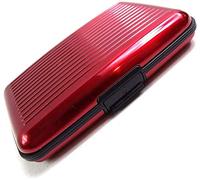 Paket mit Visitenkarten Brieftasche Kreditkartenetui Brieftasche Tür Aluminium Metall Bright Side Scan Paper Folder Aktentasche rot und nützlichDurability