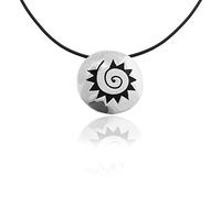 pakilia Kettenanhänger "Sol azteca" - inkl. 45cm Kette - fair trade Halskette, Handarbeit aus Mexiko, 925 Sterling Silber