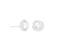 pakilia Ohrstecker "Nido circonia" - fair trade Ohrringe, Handarbeit aus Mexiko, 925 Sterling Silber