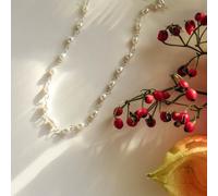 pakilia Perlen Kette mit Silberringen Fair-Trade und handmade