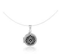 pakilia Silber Kette Orientalisch Medaillon Fair-Trade und handmade