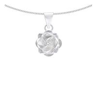 pakilia Silber Kette Rosenblüte Fair-Trade und handmade silver M