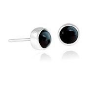 pakilia Silber Ohrringe Obsidian Fair-Trade und handmade