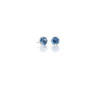 pakilia Silber Ohrstecker Steinchen Fair-Trade und handmade Hellblau