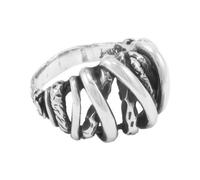 pakilia Silber Ring Gitter Fair-Trade und handmade