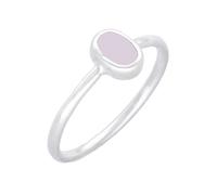 pakilia Silber Ring oval Fair-Trade und handmade Rosa