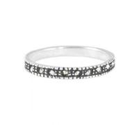 pakilia Silber Ring Pyrit Fair-Trade und handmade Amerikanische Ringgrösse 8