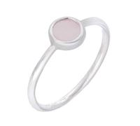 pakilia Silber Ring rund Fair-Trade und handmade Rosa