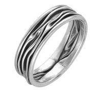pakilia Silber Ring schmale Wellen Fair-Trade und handmade Amerikanische Ringgrösse 10