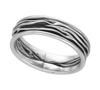 pakilia Silber Ring schmale Wellen Fair-Trade und handmade Amerikanische Ringgrösse 7