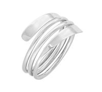 pakilia Silber Ring Spiral Feder Fair-Trade und handmade