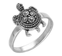 pakilia Silber Ring Sternschildkröte Fair-Trade und handmade