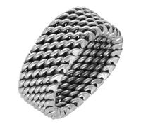 pakilia Silber Ring Stickerei Fair-Trade und handmade