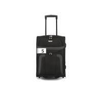 Travelite 2-Rad Handgepäck Koffer erfüllt IATA Bordgepäck Maß, Gepäck Serie ORLANDO: Klassischer Weichgepäck Trolley im zeitlosen Design, 098487-01, 53 cm, 37 Liter, schwarz