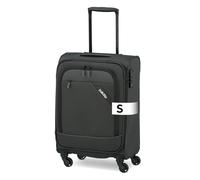 paklite Handgepäck Trolley 4 Rollen, leicht, Derby, Stilvoller Weichschalen Rollkoffer klein mit TSA Schloss + Aufsteckfunktion, 55 cm, 41 Liter