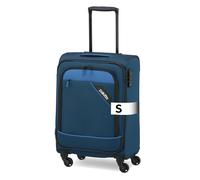 paklite Handgepäck Trolley 4 Rollen, leicht, Derby, Stilvoller Weichschalen Rollkoffer klein mit TSA Schloss + Aufsteckfunktion, 55 cm, 41 Liter