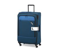 paklite Reisekoffer 4 Rollen, Weichschalen Rollkoffer groß, erweiterbar, Derby, Stilvoller Trolley mit Dehnfalte, TSA Schloss, 77 cm, 102-115 Liter