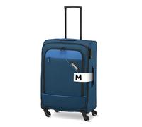 paklite Reisekoffer 4 Rollen, Weichschalen Rollkoffer mittelgroß, erweiterbar, Derby, Stilvoller Trolley mit Dehnfalte, TSA Schloss, 66 cm, 69-79 Liter