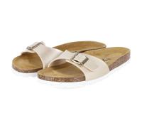 Palado 0881-408-05-n12 Damen Flache Pantoletten Synthetik in beige - Gr. 40
