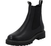 Palado Chelsea Boots Damen Luctoria - leichte gefütterte Stiefeletten aus hochwertigem Rindsleder - elegante und robuste Ankle Boots für Herbst & Winter Schwarz UK8 - EU41