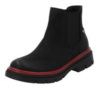 Palado Chelsea Boots Damen Natlee - bequeme Boots - leicht gefütterte Stiefeletten - modische Stiefel Schwarz/Rot UK5,5 - EU38