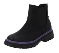 Palado Chelsea Boots Damen Natlee - bequeme Boots - leicht gefütterte Stiefeletten - modische Stiefel Schwarz/Lila UK4,5 - EU37