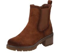 Palado Chelsea Boots Damen Olasta - moderne Stiefeletten - leicht gefütterte Boots - bequeme Stiefel Braun UK7 - EU40