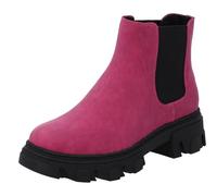 Palado Chelsea Boots Damen Paros - modische Stiefeletten - leicht gefütterte Boots - elegante Stiefel Pink UK5,5 - EU38