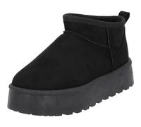 Palado Damen Boots Zembra - modische Stiefel - warm gefütterte Ankle-Boots - elegante Stiefeletten Schwarz UK5,5 - EU38