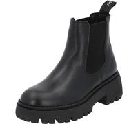 Palado Damen Chelsea Boots Cozyglow - Stiefeletten für Frauen - elegante Winterschuhe aus feinstem Echtleder - bequeme Winterstiefel mit Absatz Schwarz UK7 - EU40