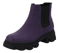 Palado Damen Chelsea Boots Paros - modische Stiefeletten - leicht gefütterte Boots - elegante Stiefel Lila UK6 - EU39