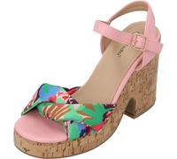 Palado Damen Keilsandaletten Evanie - modische Sandalen - elegante Sommerschuhe - bequeme Pumps mit verstellbaren Riemen Rosa UK3,5 - EU36