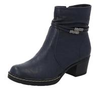 Palado Damen Stiefeletten Aneya - bequeme Ankle-Boots - leicht gefütterte Stiefel - moderne Winterschuhe Navy UK8 - EU41