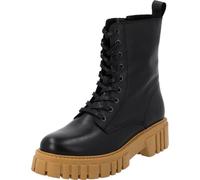 Palado Damen Stiefeletten Naxos - bequeme Boots Made in Portugal - leicht gefütterte Stiefel - elegante Schnürboots Schwarz UK6 - EU39
