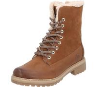 Palado Damen Stiefeletten Olib - elegante Boots aus Rindsleder - warm gefütterte Stiefel - modische Schnürstiefel Braun UK7 - EU40