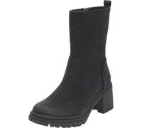 Palado Damen Stiefeletten Samothraki - elegante Boots - leicht gefütterte Stiefel - modische Schuhe mit Blockabsatz Schwarz UK7 - EU40