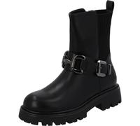 Palado Damen Stiefeletten Vikduc - robuste Boots - leicht gefütterte Stiefel - modische Ankle-Boots Schwarz UK6 - EU39