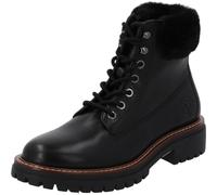 Palado Damen Winterstiefel Eamabal - robuste Boots aus Rindsleder - warm gefütterte Stiefel - modische Stiefeletten Schwarz UK7 - EU40