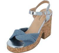 Palado keilsandalen damen Evanie - modische Sandaletten mit Absatz - elegante wedges für Frauen - bequeme Plateau Schuhe - stilvolle high heels plateau lt blue/jeans UK5,5 - EU38, 2WJ0081002 4445