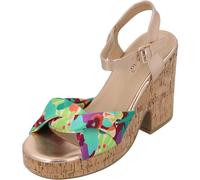 Palado Keilsandaletten Damen Evanie - modische Sandalen - elegante Sommerschuhe - bequeme Pumps mit verstellbaren Riemen Beige UK8 - EU41