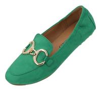 Palado Mokassins Damen Losmus - elegante Loafer - Halbschuhe im zeitlosen Design - Sommerschuhe - modisch und bequem Grün UK7 - EU40