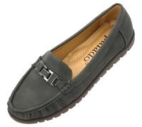 Palado Mokassins Damen Tsasina - elegante Loafer - bequeme Halbschuhe - modische Slipper Khaki UK6 - EU39