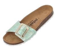 Palado Pantoletten Damen Malta EGS Aurora by Sila Sahin - elegante Sandalen Made in Spain - bequeme Hausschuhe mit Kork-Fußbett - modische Sommerschuhe Grün UK7 - EU40