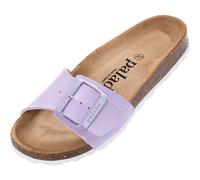 Palado Pantoletten Damen Malta EGS Matt - bequeme Sandalen Made in Spain - Hausschuhe mit dämpfendem Kork-Fußbett - modische Sommerschuhe Flieder UK8 - EU41