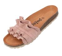 Palado Pantoletten Damen Vilnado - bequeme Sandalen Made in Spain - Hausschuhe mit Kork-Fußbett - modische Sommerschuhe Rosa UK4,5 - EU37