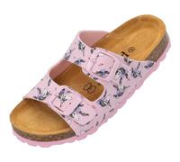 Palado Pantoletten Mädchen Kids Korfu G - coole Sandalen - bequeme Hausschuhe mit trendigen Farben - modische Sommerschuhe Rosa Unicorn EU32