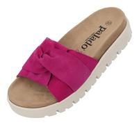 Palado Plateau-Pantoletten Damen Omayra - bequeme Sandalen Made in Spain - Hausschuhe mit Plateau-Sohle - modische Sommerschuhe Fuchsia UK9 - EU42
