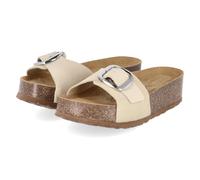 Palado Plateau-Pantoletten JELIA PL - Gr. 40 - Beige - Rauleder